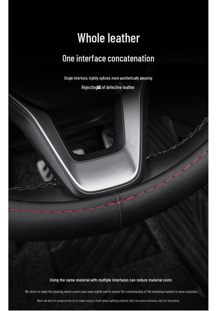 Premium Steering Wheel Cover for Geely Cars: Emgrand GL, Xingrui, Boyue, Vision X3, Binyue, Binrui, Borui