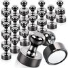 Set of 24 Neodymium Super for Refrigerator Office Push Magnetic Bulletin Boards Heavy-Duty Magnets, Strong, Magnets, Whiteboards, Supplies, Kitchens,