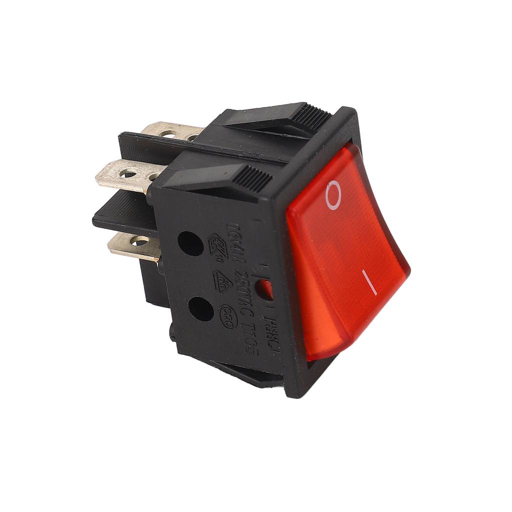 10PCS Square Rocker Switch with LED 2 Position 4 Pin ON OFF DPST Switch for Car Boat AC250V 16A 125V 20A