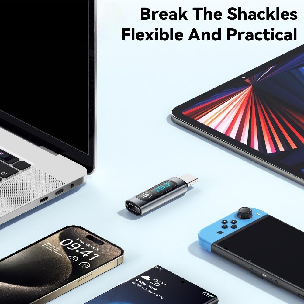 240W OTG Typ-C Stecker auf Typ-C Buchse Adapter Konverter Geeignet für Smartphones Tablets Schnellladung USB Typ-C Anschlüsse Neu