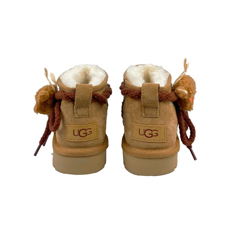 UGG Sheepskin Thermal Short Snow Boots Women's Chestnut 1116109-CHE(Team478-)