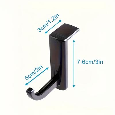 1pc Traditional Plastic Earphone Hook, Self-Adhesive, Wall Mount, Easy Install, for Home and Office Computer Storage, Utility Hooks