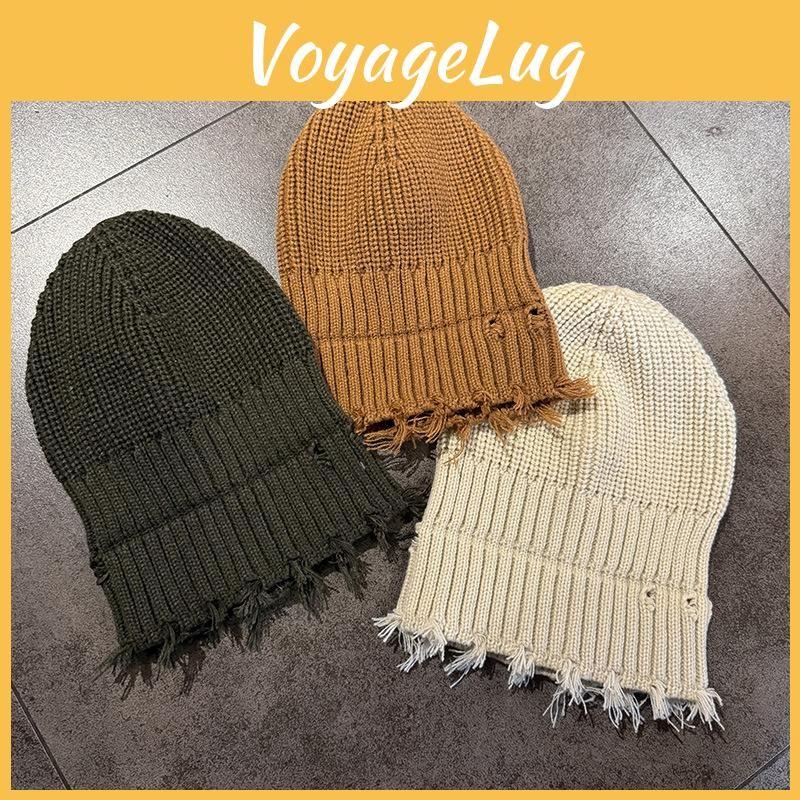 Knitted Color Solid Cap Winter Street Style Warm Beanie Hat For Casual Wear
