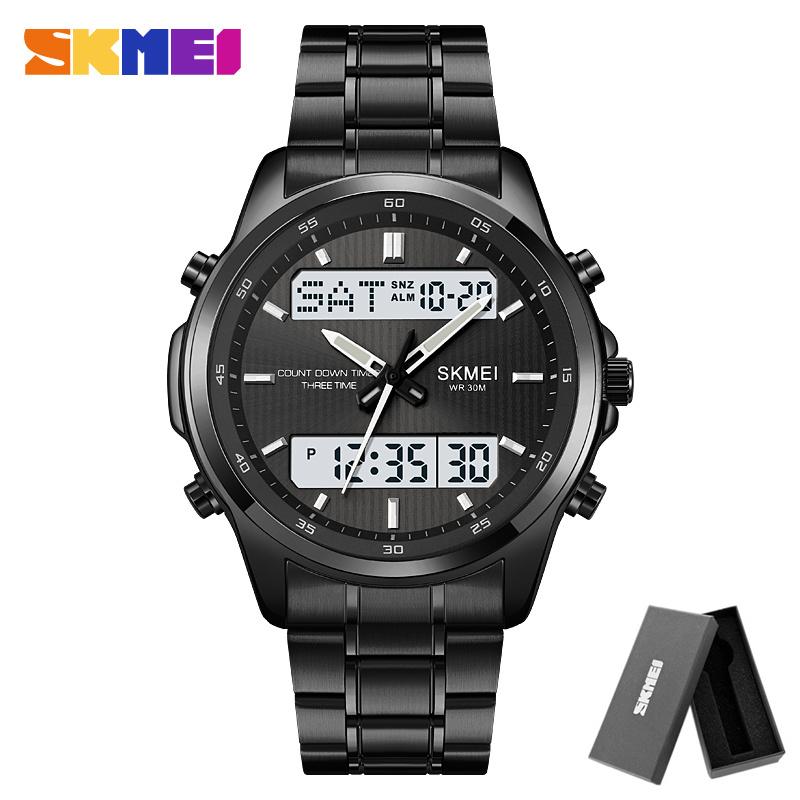 Skmei 2049 Backlit Sport Waterproof Alarm Clock 3 Time Men's Watch Countdown Timer Digital Watch Fashion Watches