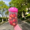 Portable Salad Cup With Fork Fresh Salad Container Bottle Vegetable Fruit Breakfast Lunch Carry To Go For Work Travel Picnic