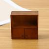 Dollhouses Furniture 1/12 Scale Wooden Display Cabinet Sideboard Model for Miniature Project Decoration and Collectors