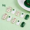 St. Patrick's Day Green & Gold Glam Nails - 24 Detachable Tips