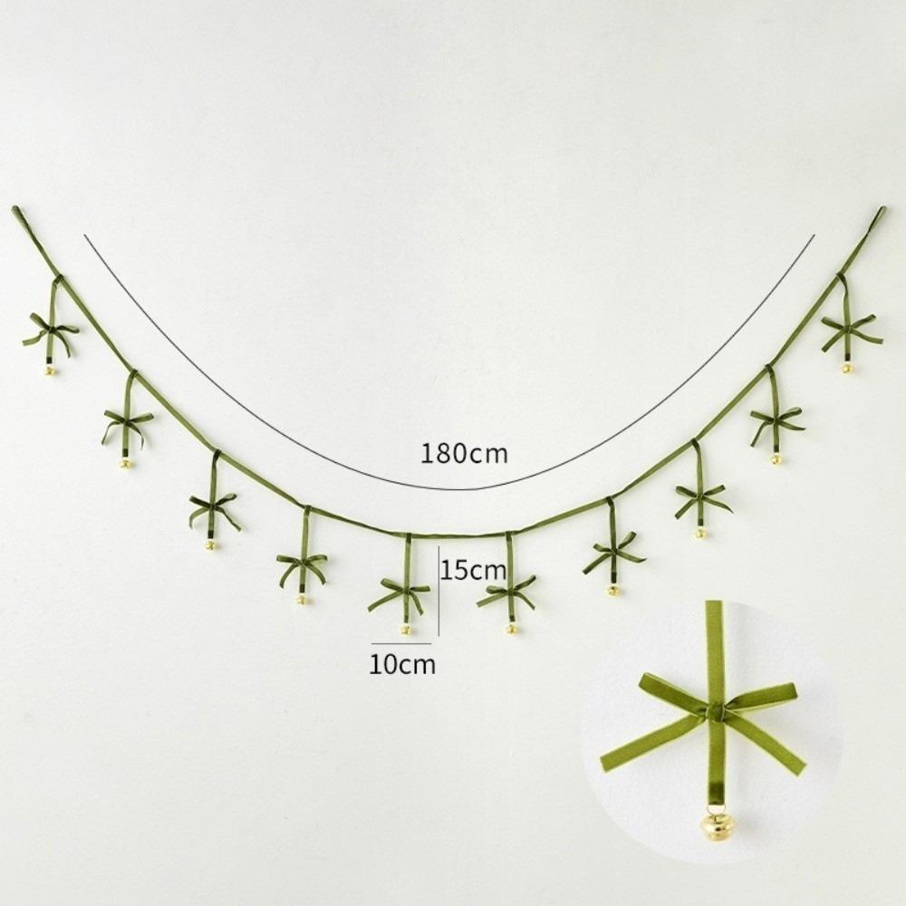 

New Home Decoration Bowknot Bell Garland Bowknot Bell Creative Hanging Flags DIY Hanging Banner Wedding Party Decor
