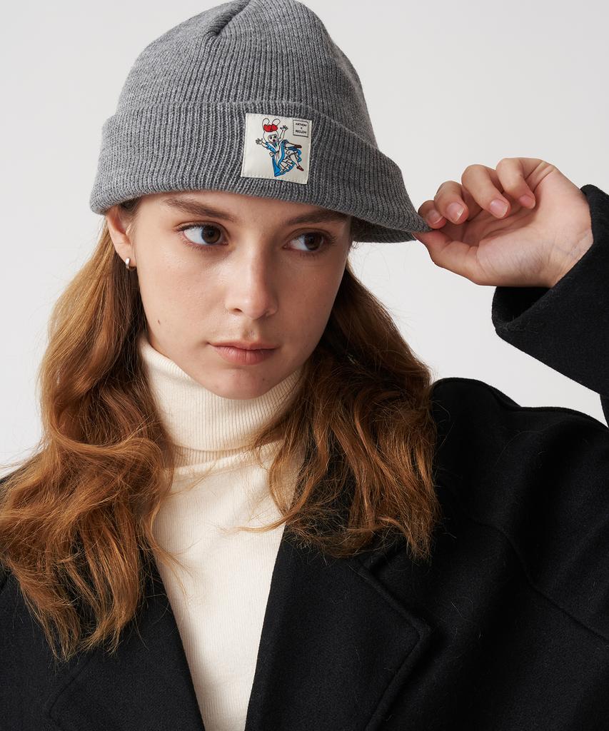 Likkeullou [Likkeullou X Artish] Rc Artish Short Beanie Gray
