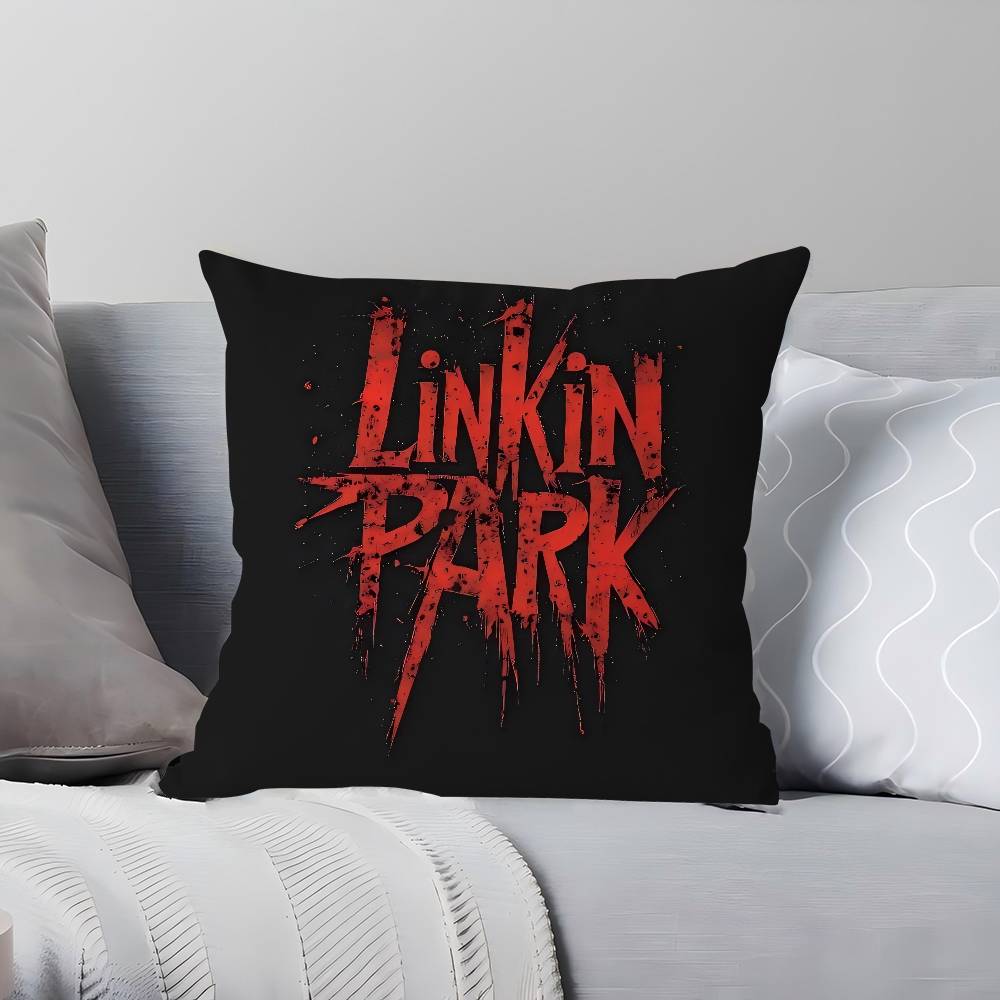 Band L-Linkin Cool P-Park Kuddfodral 45x45cm Sött Kuddfodral Vardagsrum Soffa Kuddöverdrag Sovrum Hemdekoration