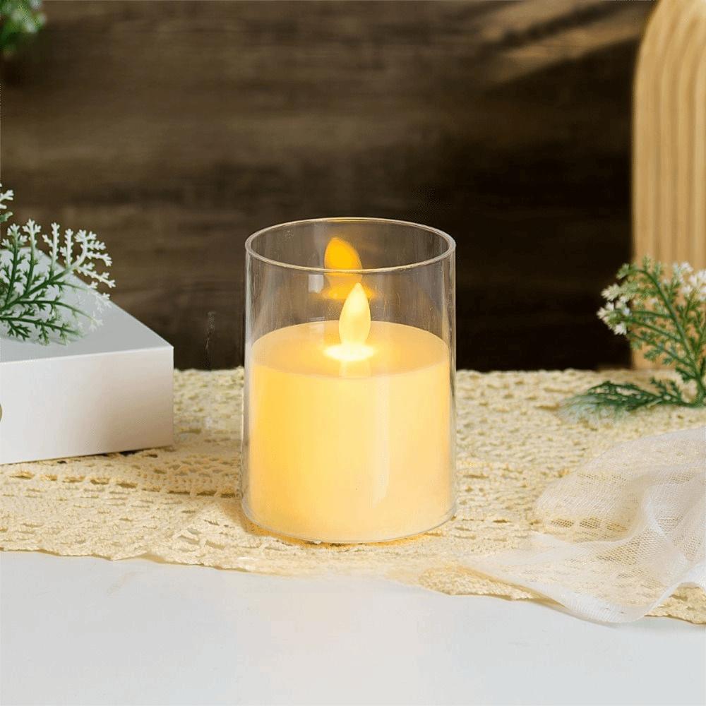 with Remote Control Electronic Candles Realistic Flickering Atmosphere Night Lamp Home Decor