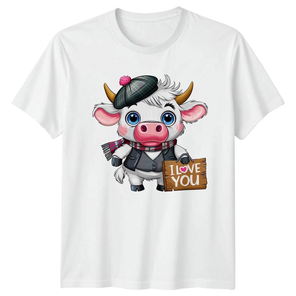 Love Ghosts Valentines Day Unisexs TShirt Kawaii Tee S