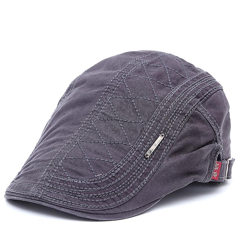 New Cotton Beret Hats for Men Summer Flat Cap Male Vintage Casquette Caps Fall Berets Women Men's Hat for Auntumn Winter
