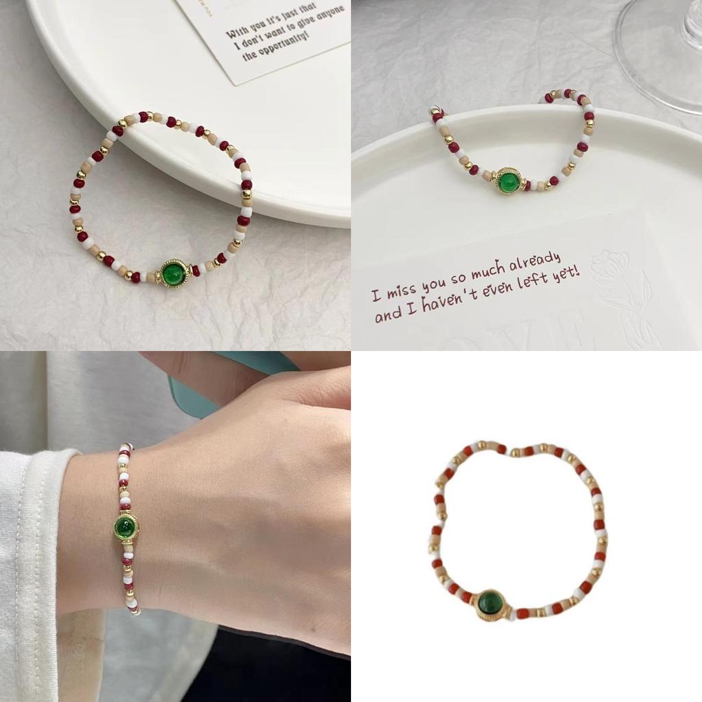 Elegant Geometric Design Xiaomi Bead Color Block Bracelet For Women Fashion Accessories