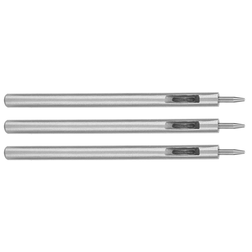 3pcs 1.5mm Hole Size Round Hole Puncher Straight Round Punch DIY Punch Tool  For Belts