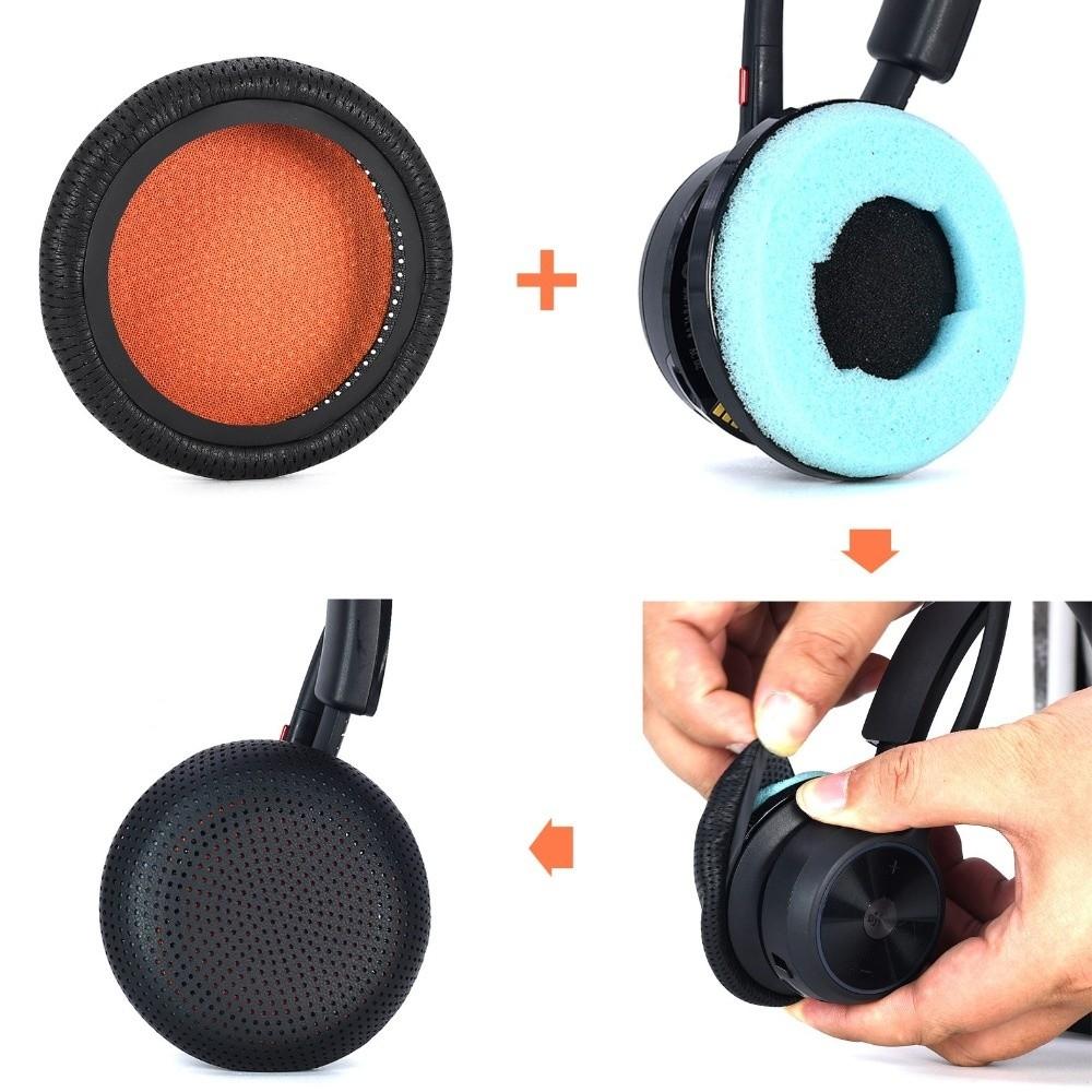 1 pair Replacement Headphone Ear Pads Headset Earmuff for Poly Blackwire Series 3310 3315 3320 3325 3320 C420 C215