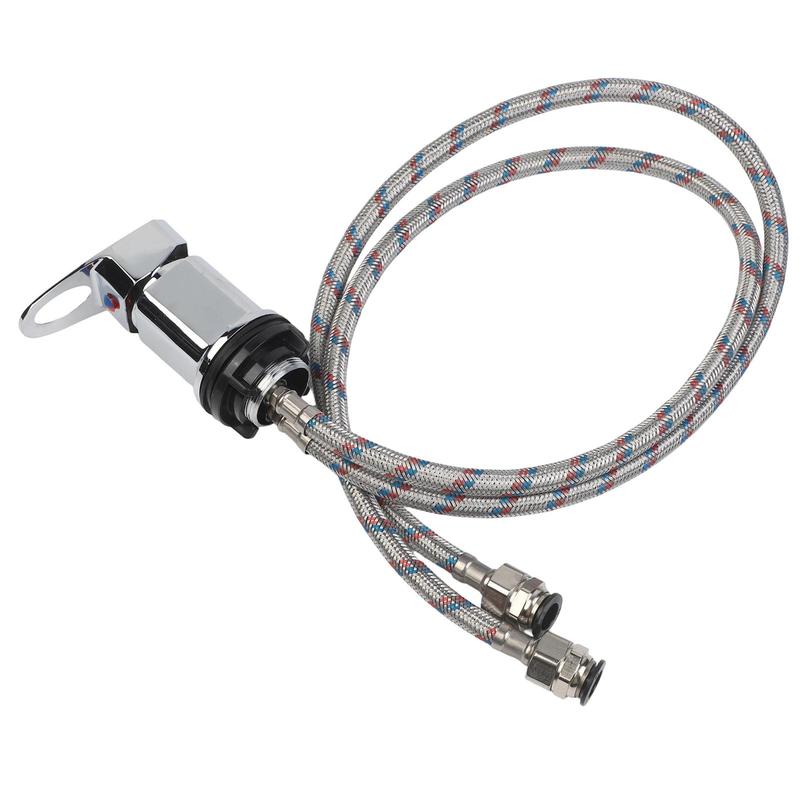12 Inch Stainless Steel RV Shower Mixer Tap Outlet for Motorhomes For Campervans with 12mm Push Fit Connection