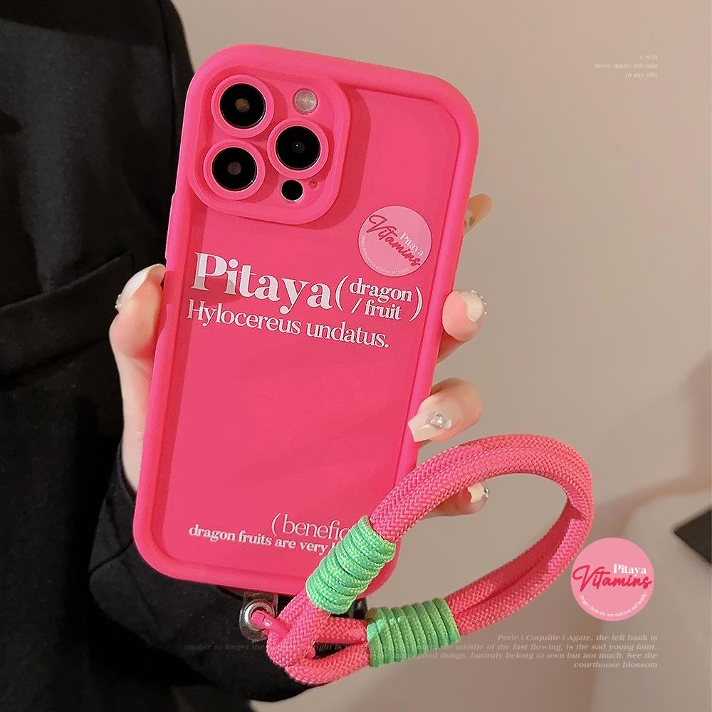 Hot Girls Red English Apple 17promax Mobile Case IPhone 15 Bracelet 11 Applicable 14 All Inclusive 16 Silicone