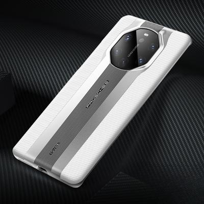 Ins Fashionable and Suitable for Huawei Mate40pro Mobile Phone Case Porsche 30 Carbon Fiber Pattern Anti-fall Protection Case