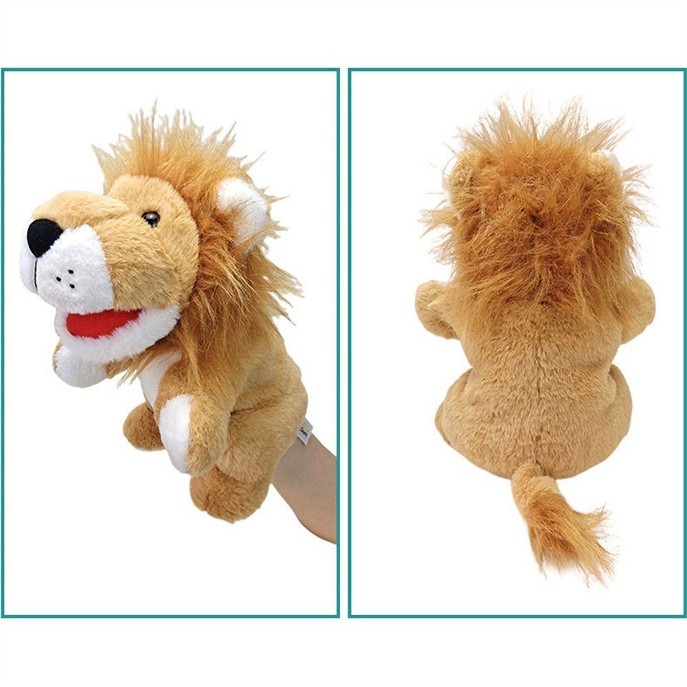 Jungle Animal Animal Hand Puppets Movable Mouth Plush Hand Doll Birthday Gift   Preschool