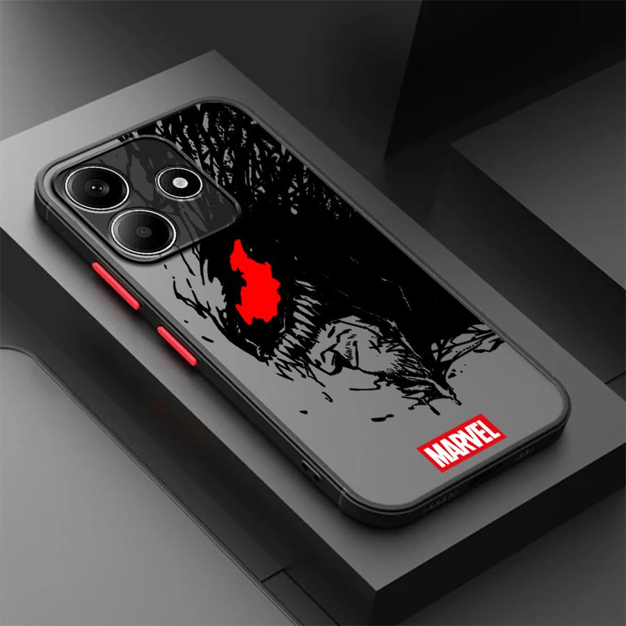 Custodia Marvel Spider-Man Venom per Xiaomi Redmi Note 14 A4 9S 11 10 13 Pro Plus 13C 12 14C Cover per Telefono
