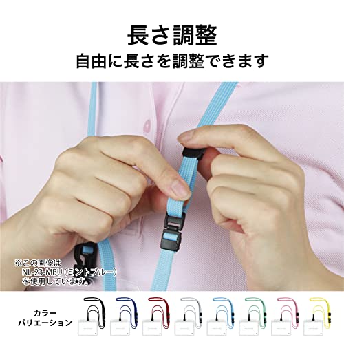 Open Industrial Hanging Name Badge, Name Plate, Card Holder, Name Holder, 10-Pack, Zippered, Soft Case, Blue, NL-23-BU