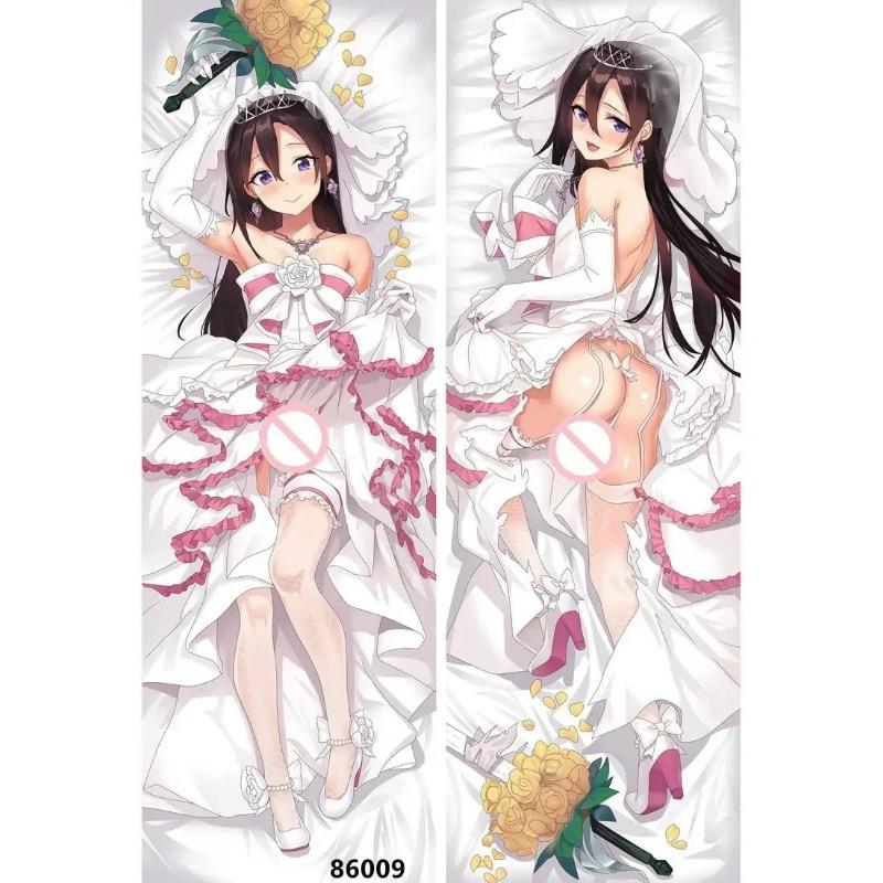 

60x180 смSword Art Online Подушка Аниме Казуто Асуна Двусторонняя наволочка с принтом Обнимающая наволочка для тела Постельное белье Чехлы для подушек 50x150cm Peach Skin