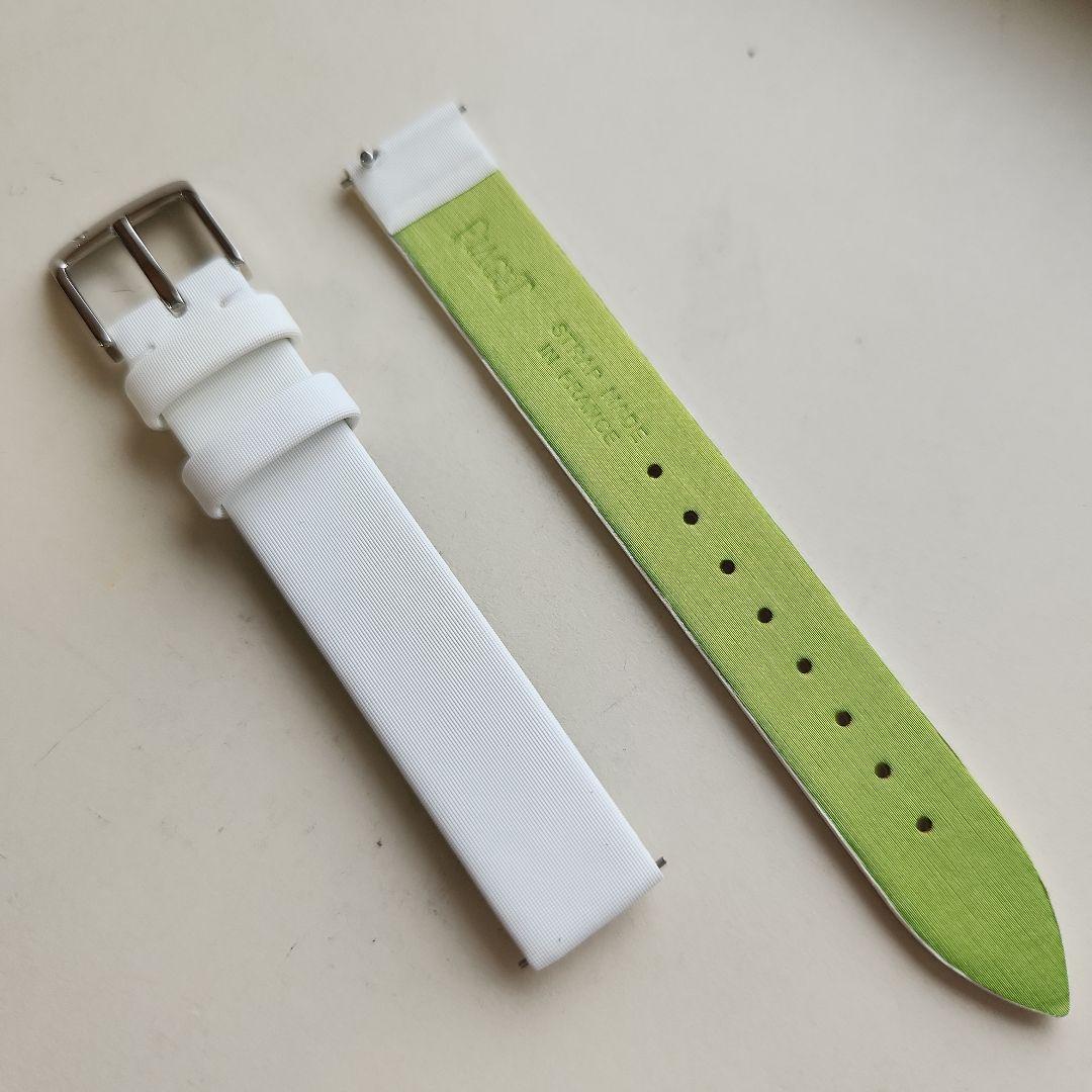 Used New and unused PIAGET Possession genuine belt white satin