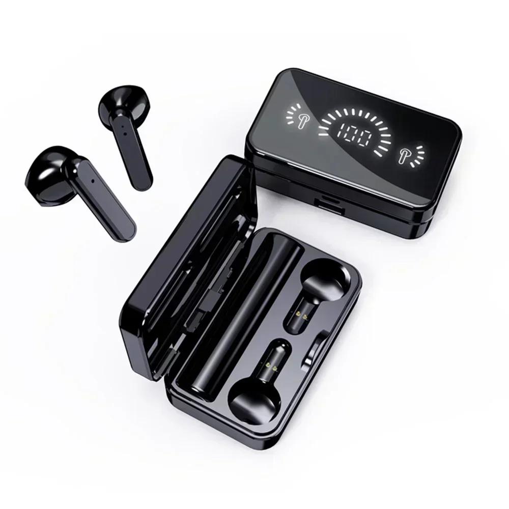

TWS Bluetooth-Compatible Earphones Stereo Sport Headset Wireless Headphone apply to smartphones чорний