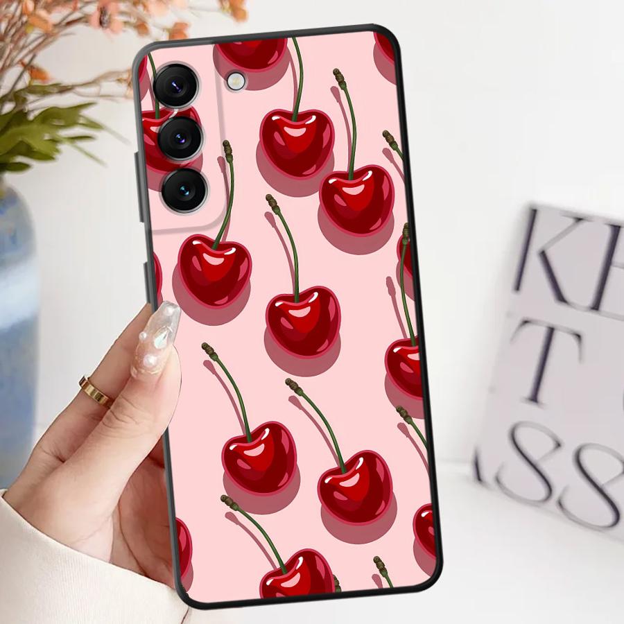 Cherry Pattern Phone Cover Case for Samsung Galaxy A52 A36 A23 A53 A35 A32 A25 A71 A22 A55 A41 A26 A72 A73 A51 A24