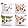 Christmas Ball Decoration Cushions Pillowcase Cushion Cover Throw Pillow Sofa Decoration Pillowcover Home Car Decor
