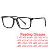 TR90 Blue Light Blocking Reading Glasses Square Nerd Frame Anti Blue Ray Computer Game Glasses Presbyopia Eyewear