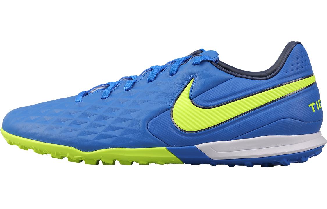 Nike Tiempo Legend 8 Pro Tf Turf Artificial  Blue Dark Yellow  AT6136-474 44.5