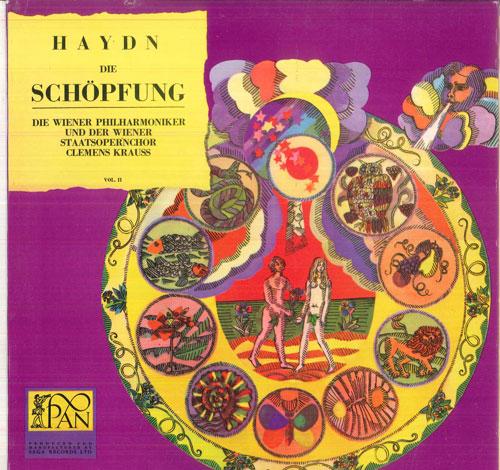 

LP Record CLEMENS KRAUSS, VIENNA PHILHARMONIC - Haydn Schopfung PAN6214 SAGA PAN 1966 UK Classical Used