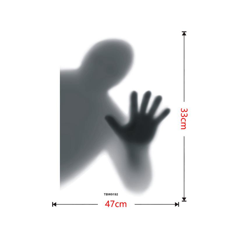 Scary Halloween Window Stickers Horror Ghost Bloody Hand Decals for Glass Window Door Decor PVC Decor House Party Indoor Outdoor