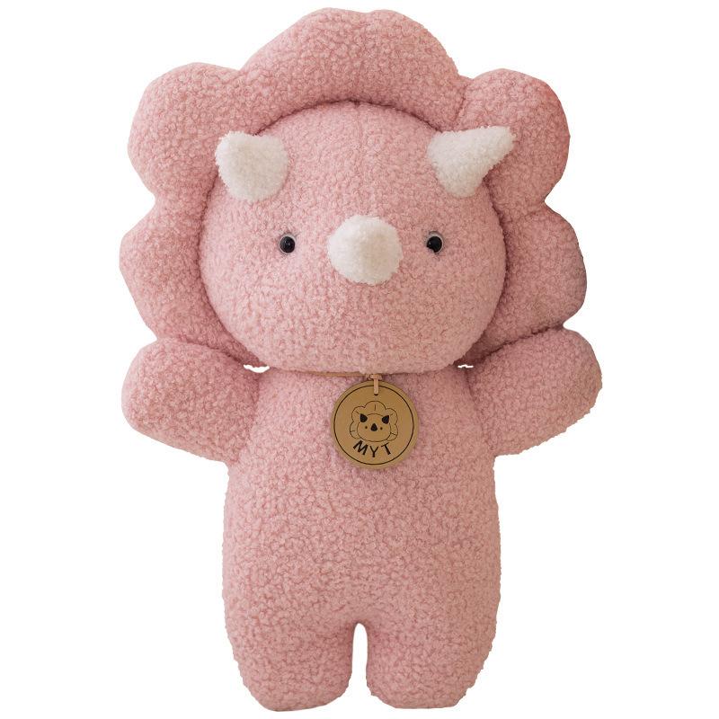 Simulation Cartoon Aida Dinosaur Doll Triceratops Plush Toy Doll Girl Sleeping Pillow Doll Gift