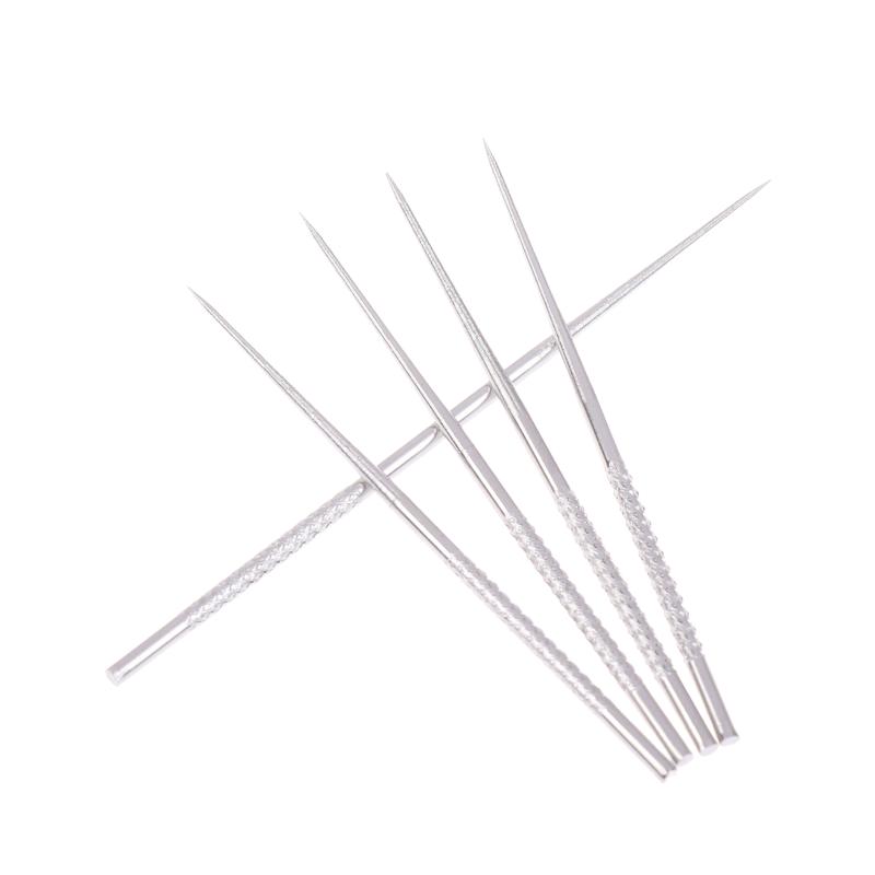 1 Set - Edelstahl-Zahnstocher-Sets Tragbares Zahnseide Wiederverwendbare Zahnstocher Zahnsteinentfernung Reinigungs-Kit Mit Schlüsselanhänger-Halter
