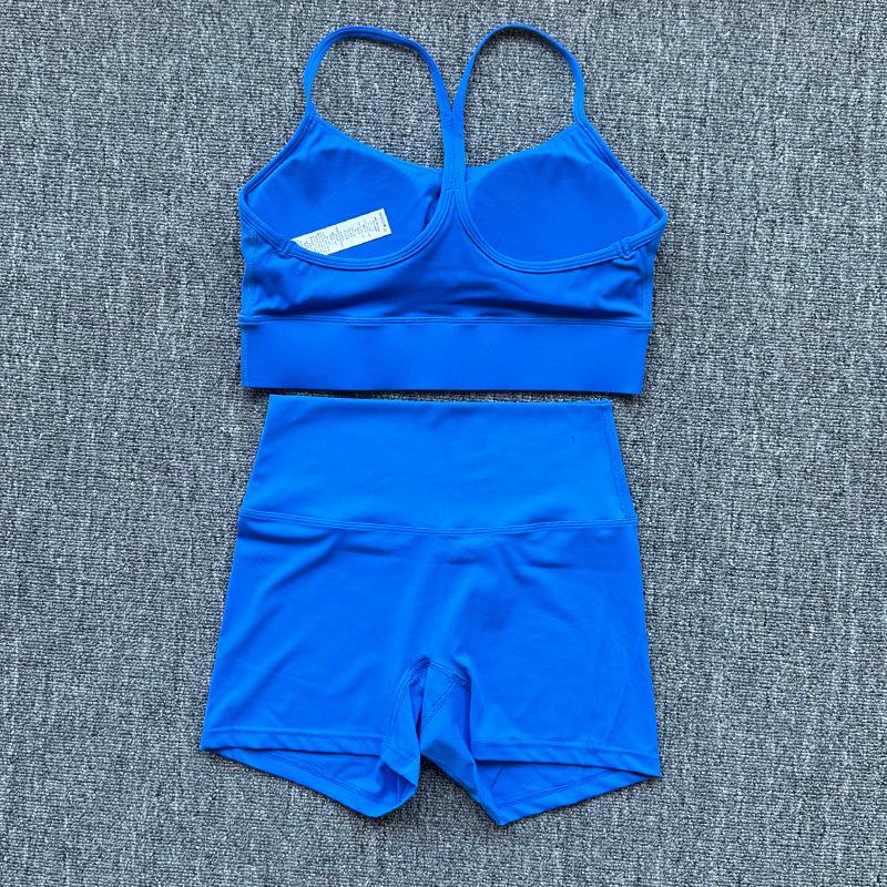 

Комплект женских шорт для йоги LULU с нагрудной накладкой и стильной спинкой для бега и фитнеса Extra Large