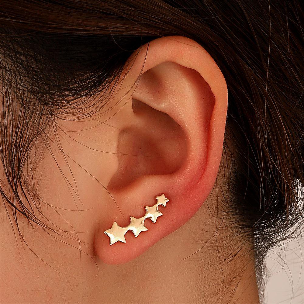 Zircon Leaf Ear Clip Set: Stylish Ear Cuff for a Unique Look (No Piercing Needed)