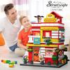 City Building Blocks Street View Burger Shop Block House Store Building Set Desktop Decor Kids DIY Toy Christmas Birthday Gift