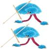 BESTonZON 2 Piece Plush Ostrich Marionette Puppet Set, Hand Puppet Theater Toy for Creative Role Play, Motor Skills and Social Interaction Development