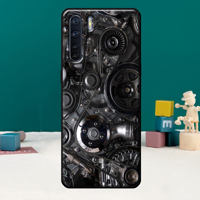 Mechanical Engines Phone Case For Oppo A40 A60 A80 A78 A98 A18 A38 A58 A15 A17 A77 A74 A94 A54 A57S A16 A76 A96