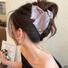 Exquisite Temperament Triangle Claw Clip For Women French Solid Color Crab Shark Barrettes Hairhrip Back Of Head Headwear Ornament