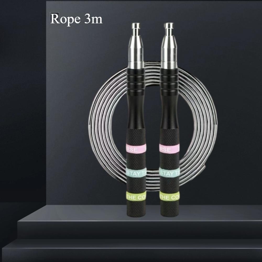 

Aluminum Alloy Steel Wire Speed Jump Rope - Foldable Grip Skipping Rope for Fitness, Boxing & Cardio чёрный