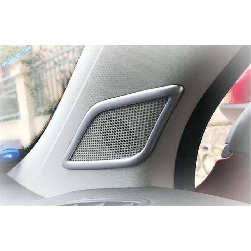 Car Covers Speaker Sound Ring Trim ABS Accessories Interior Styling Decoration Parts Moulding Auto Fit For MG ZS EV 2018 -