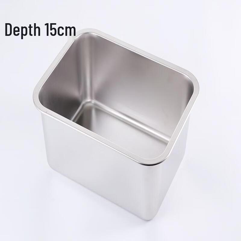 

ZISIZ Stainless Steel Rectangular 3-Compartment Food Tray with Lid