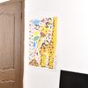 Monkey Giraffe Kids Height Animal Decal Decor Wall Sticker Chart Measure Growth