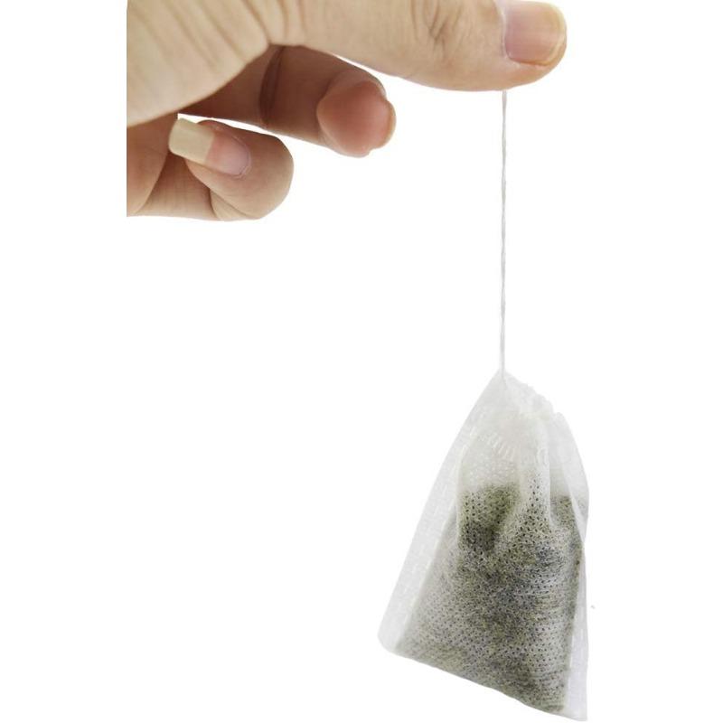 100 Pcs Disposable Tea Bags, Multiple Sizes, Loose Leaf Tea, Empty Large Scented Drawstring, Iced Coffee Filters