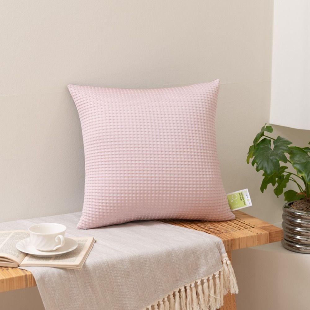 

Square Summer Throw Pillowcase Cool Cushion Cover Home Decor Throw Pillowcover Living Room/Office розовый
