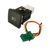Interrupteur Rouge à LED Marche Arrêt pour Voiture Emballage Radar Feu Antibrouillard Ventilateur Bouton d'Interrupteur Musique Pour VW Golf 6 Jetta 5 MK5 Caddy EOS Scirocco